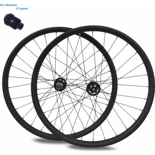 29er Carbon Mountain Bike Wheel Hookless Tubeless For DH/AM/XC/Enduro boost 15*110/12*148 XT M8110 12 Speed Hub