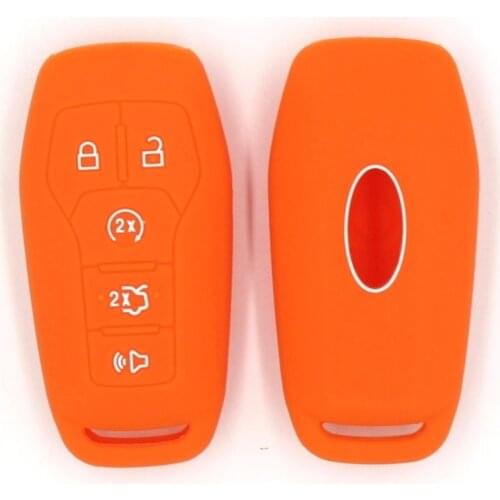 4PC Silicone Key Case Cover For Ford Focus RS Fiesta Mondeo Kuga B-Max Grand C-Max S-Max Galaxy Keyless Fob Shell Holder Protect