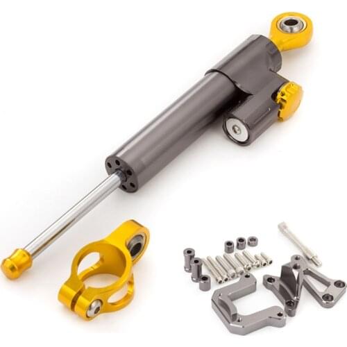 CNC Aluminum Motorcycle Whole set Steering Stabilizer Damper Mounting Bracket For YamahaM-SLAZ Whole set
