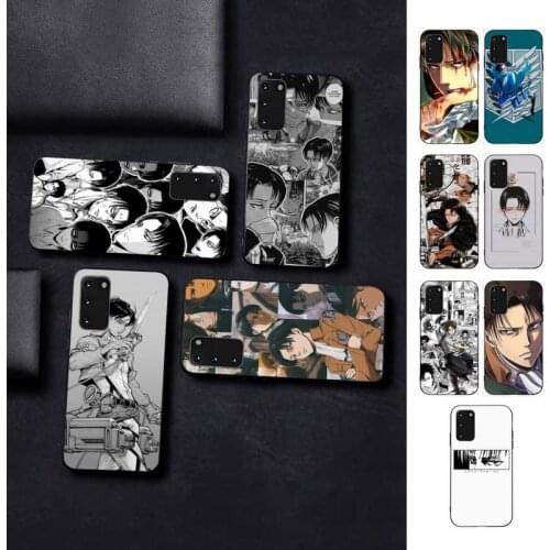 Yinuoda Levi Ackerman Face Shingeki no Kyojin Anime Phone Case for Samsung S 5 6 7edge 8 9 10 20 21 plus lite UlTRA case