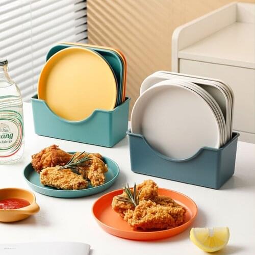 Home Dining Table Plate Tray Kitchen Storage Serving Trays Decorative Storage Containers Food Storage Dish Kithcen Accessories