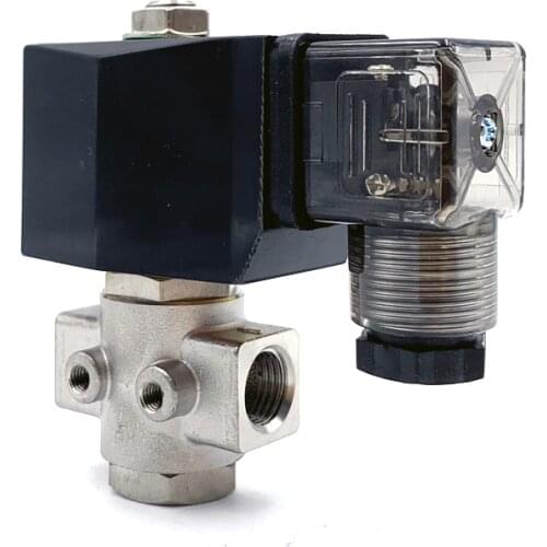 Valve solenoid valve,normally open, 1/8" 1/4" 1/2" water valve, stainless steel zero-pressure start 2 way valve