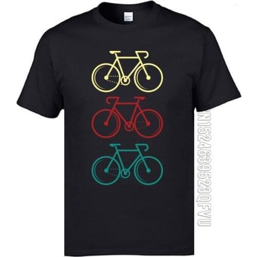 Bicycle Bike Circulation Theory Industrial Tops T Shirt Wholesale Cotton Mens Normal Tshirt Custom Printed T-Shirt Drop Shipping