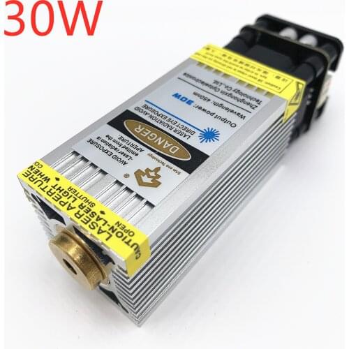 Actual 30W laser head, high transmittance, blue laser module ultra-fast engraving stainless steel and oxidized metal, PWM TTL