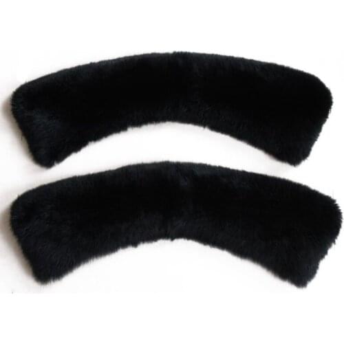 Mens clothing collar accessories fashion fur fox scarves 100% Real fox fur collar square