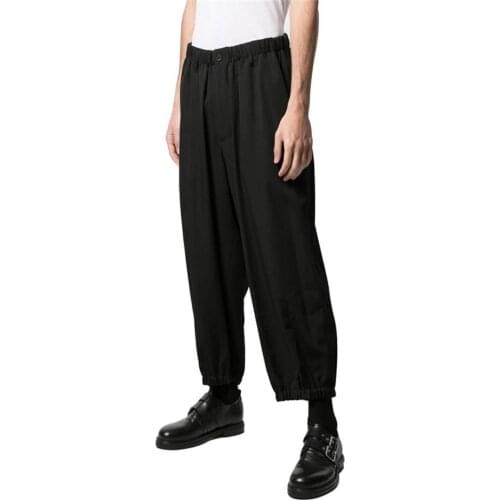 Mens New Large Size Loose Casual Jogging Pants Fashion Fit Jogger Cotton Trace Pants Mens Harlequin Pants