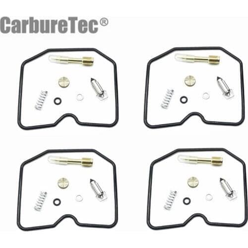 For KAWASAKI Zephyr ZR1100 A1 A2 A3 A4 1992 1993 1994 1995 ZR 1100 Carburetor Repair Kit Air Mixture Screw Float Vavle 4 Sets