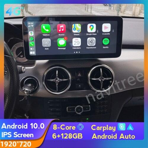 NAVITREE Android Big Screen for Mercedes Benz GLK Class X204 2013-2015 Car Multimedia Navigation GPS 4G NET WIFI Model Octa Core