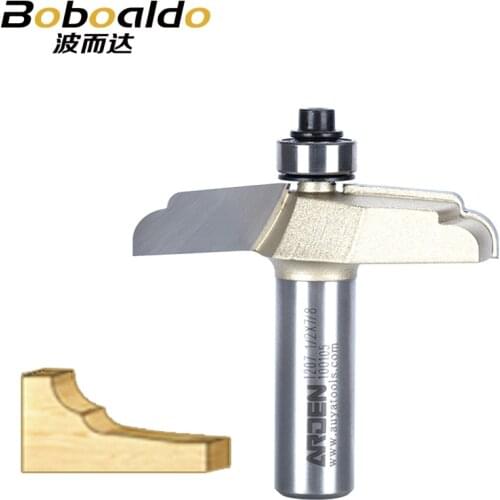 New 1pcs Panel Rasing Cutter Double Cove With Ball Bearing 1/2*7/8 - 1/2" Shank Arden Router Bit