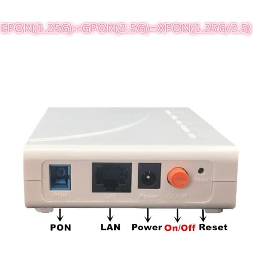 ONU EPON 1.25G GPON 2.5G XPON(1.25g/2.5g)ONU with FTTH NETWORK onu wifi modem 10/100/1000M RJ45 FOR OLT switch