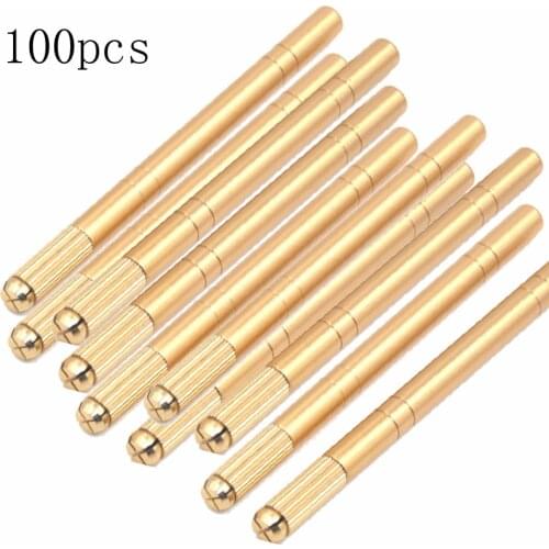 Wholesale permanent makeup manual tattoo microblading pen 100pcs microblading hand tool for eyebrow tattooing