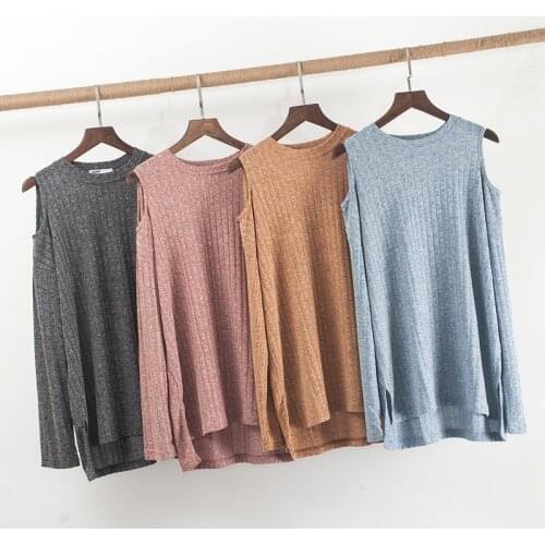 Latin Dance Autumn Winter Top T-shirt Loose Classical dance Sexy off-the-shoulder jazz dance Side slit Dance wear costumes Yoga