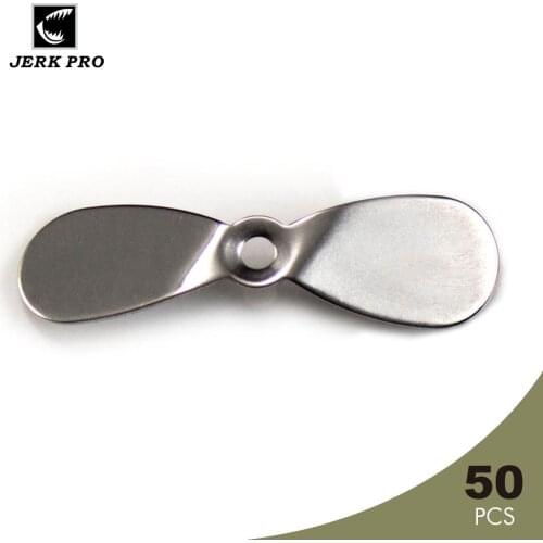 JERK PRO 50PCS Large Topwater Propeller Blades Prop Spin Custom Surface Wooden Fishing Lures Angler’s Tackle Craft Lure Parts