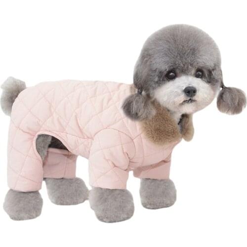 Winter Dog Dress Coat Jacket Poodle Bichon Frise Pomeranian Schnauzer Pug Welsh Corgi Dog Clothing Warm Pet Outfit Garment