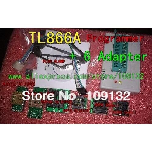 TL866II PLUS USB Universal Programmer/Bios Programmer +6 adapters 2013 NEW UPDATE V6.1