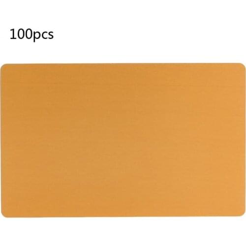 100Pcs Blank Engraved Custom Visiting Name Cards Aluminium Alloy Business Cards L41E