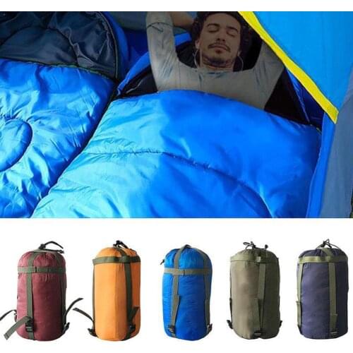 Sleeping Bag Storage Outdoor Waterproof Compression Sack package Storage Convenient For Camping (NOT INCLUDING Sleeping Bags)