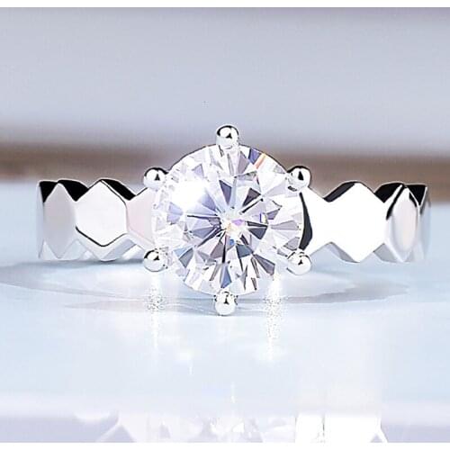 S925 Sterling Silver Womens Ring Trendy Honeycomb Unique Cute Engagement Wedding Party Luxury Elegant Jewelry Gift Exquisite