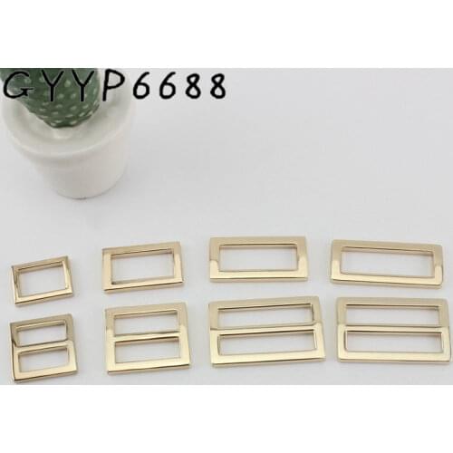 6colors 32mm 37mm Handbags square buckles long shoulder strap Webbing adjustment buckle Suspenders Slider Weldedfor DIY sewing