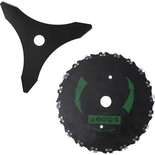9 Inch Saw Blade Triple-cornered Blade Cutter Blade Carbide Tipped Grass Blade Steel Teeth Trimmer