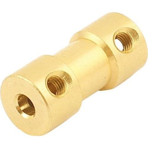 Promotion! 3mm to 3mm Copper DIY Motor Shaft Coupling Joint Connector for Electric Car Toy