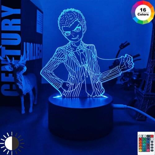 Anime Action Figure Led Night Light Manga Danganronpa Fuyuhiko Sprites for Kid Bedroom Decor Lamp Kawaii Room Decor Bedside Lamp