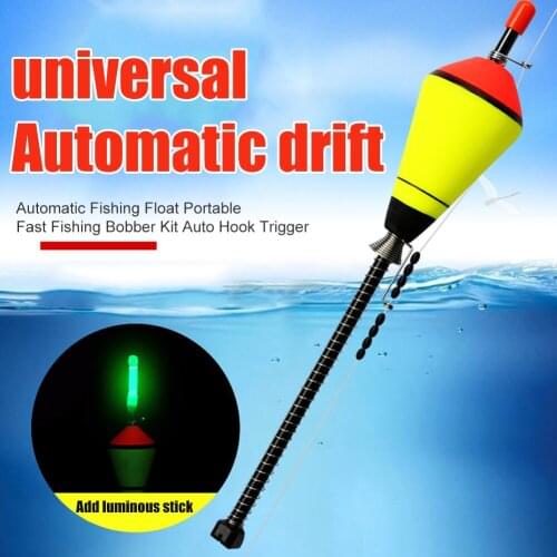 Automatic Fishing Float Portable Fishing Bobber Kit Auto Hook Trigger Carp Floating Fishing Accessories