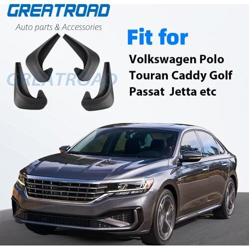 4xUniversal Mud Flaps For Volkswagen VW Polo Touran Caddy 6 Scirocco T-Roc Tiguan Touareg Golf mudflaps Splash Guards Mudguards