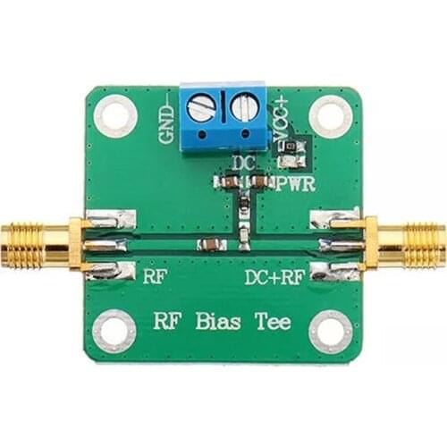 DC Bias 10-6000MHz 6GHz RF Tee Broadband Microwave DC Bias Blocker for HAM Radio RTL SDR LNA Low Noise Ham Radio Amplifier