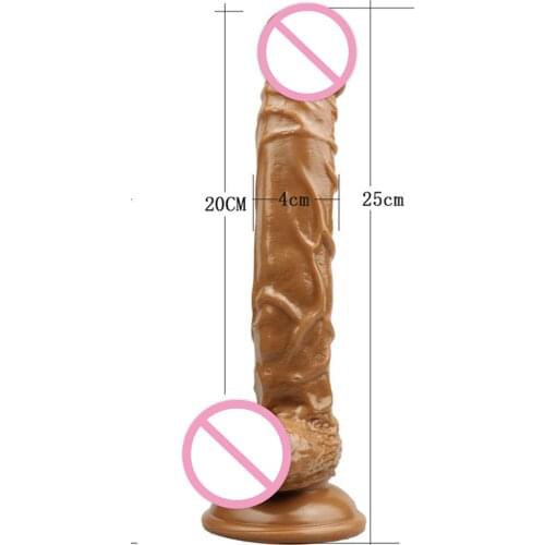 Erotic Toys 25*4cm Realistic Dildo Huge Big Dick Artificial Penis Horse Dildos For Woman Sex Female Masturbation Adult Sex Toys