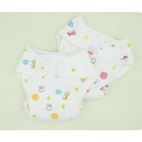 Cotton Baby Nappies Diaper Waterproof Newborn Infant Traning Panties Diapers Pocket Reusable Washable Cloth Diapers Nappy Cover
