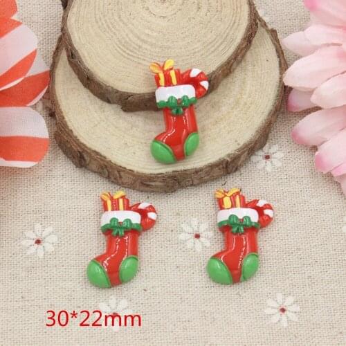 15pcs/lot flat back resin kawaii resin socks for kids home clothing shoes resin cabochons