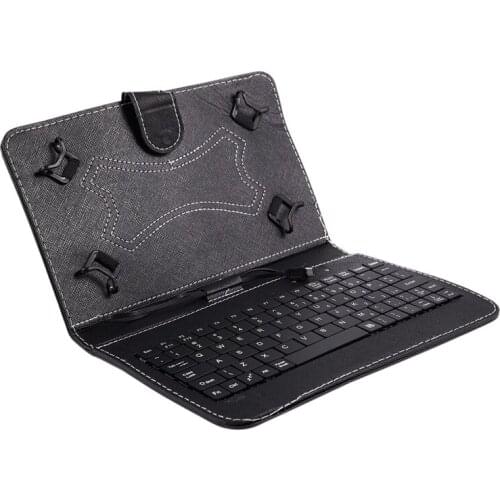 Keyboard and Case for 7-Inch Tablets (7 Inch USB TO mini USB Keyboard, Black)