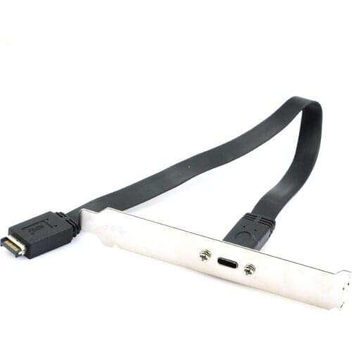 Computer Cable USB C Jack 0.3m 0.5m USB3.1 Front Panel Connector Type-E Male to USB-C Type-C Female Extension Cable Wire Adapter