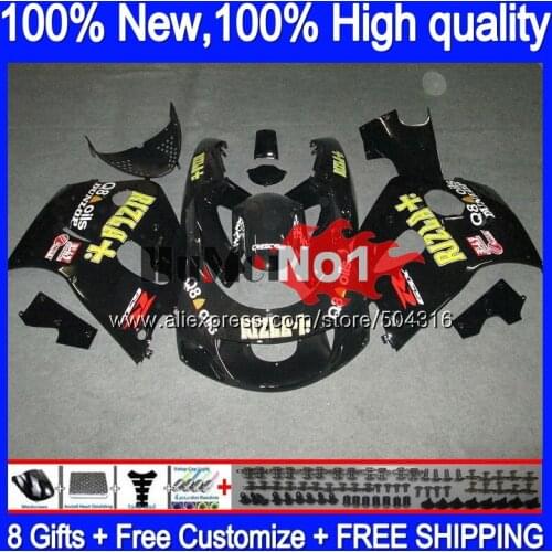 Body For SUZUKI SRAD GSX-R600 1996 1997 1998 1999 2000 11MC.121 GSXR750 GSXR 750 600 GSXR600 96 97 98 99 00 Fairing RIZLA black