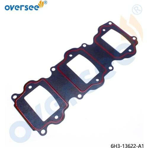 Boat Motor 6H3-13622 Gasket for Yamaha 60HP 70HP 3-Cyl Intake Manifold Gasket Outboard 6H3-13622-A1