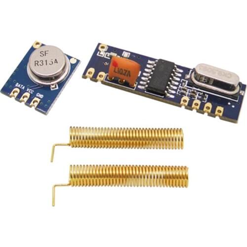 Arduino Uno 315MHz STX882 Transmitter Module+20pcs 315MHz Receiver RF Module+20pcs SW315-TH23 315MHz Gold plated Spring Antenna