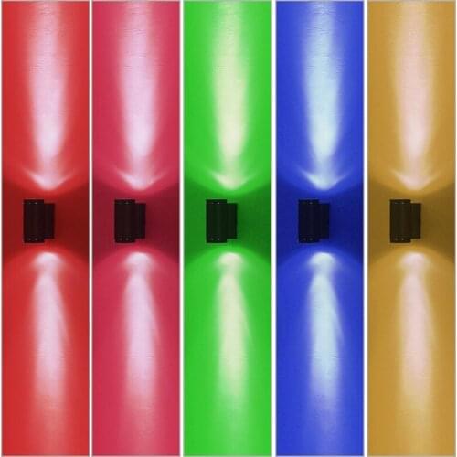 Led Wall Lamp Aluminum Up and Down Light Corridor Hotel KTV Lighting 6W Color Light Monochrome Indoor Wall Sconce