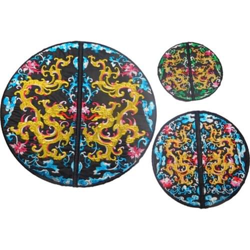 New Circular Embroidery Cloth Stickers Handmade DIY Dragon Accessories Clothing Decoration Sewing Tools