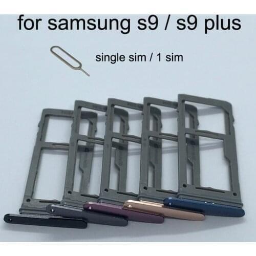 For Samsung Galaxy S9 Plus G965 G965F G965FD G965U Original Phone Housing New SIM Card Adapter And Micro SD Card Tray Holder