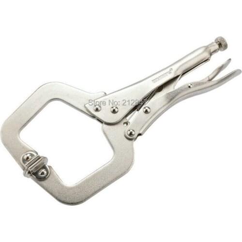 Adjustable Metal C Type Locking Plier Clamp Welding Craft 9-inch Long