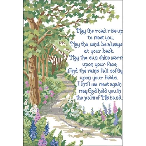 Woodland Blessing patterns Counted Cross Stitch 11CT 14CT 18CT DIY Chinese Cross Stitch Kits Embroidery Needlework Sets