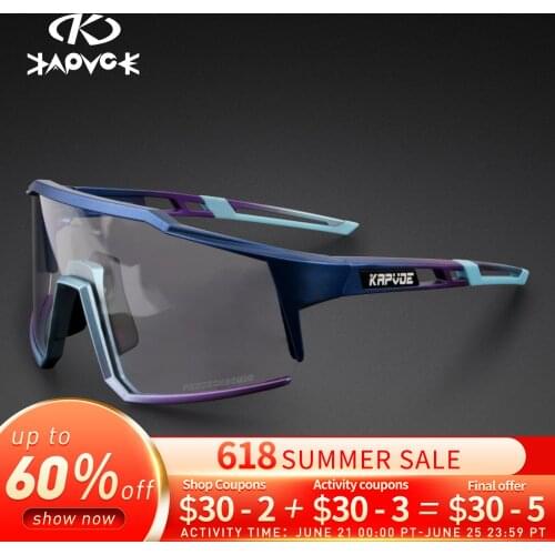 Photochromic MTB Mountain Cycling Goggles Men Bicycle Eyewear MTB Road Bike Protection Glasses Windproof 1lens Sunglasses