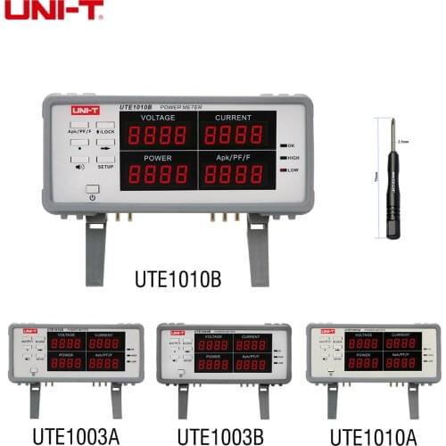 UNI-T UTE1010B UTE1010A UTE1003A UTE1003B Bench True RMS Voltage Current Digital Power Factor Power Meter Analyzer 3KW Free DHL