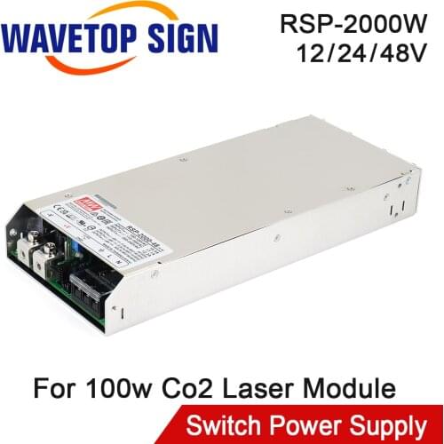 MEAN WELL PFC High Power Supply RSP-2000-48 48V 42A Adjustable Voltage Use for 100w Co2 Laser Module