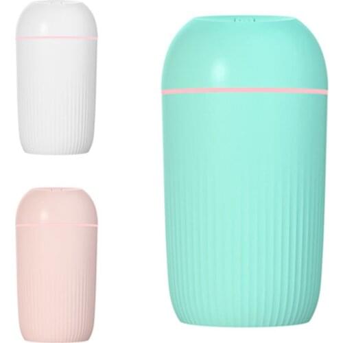 1 PCS 400ML USB Silent Air Humidifier Gentle Night Light Aroma Diffuser Continuous/Intermittent Spray Can Work For 8-12 Hours