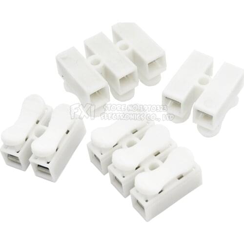 10PCS/LOT CH3 CH2 Electrical Cable Connectors Quick Splice Lock Wire Terminals Set press type terminal block wire connector
