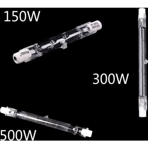 150W 300W 500W Halogen Lamp 78MM Double Ended Linear R7s Halogen Light Bulb AC220-240V Household Decor R7s Halogen Bulb