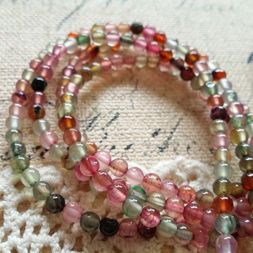 4MM 190Pcs Colorful Natural Semi-precious Stone Bead Jewelry Beads Findings & Accessories