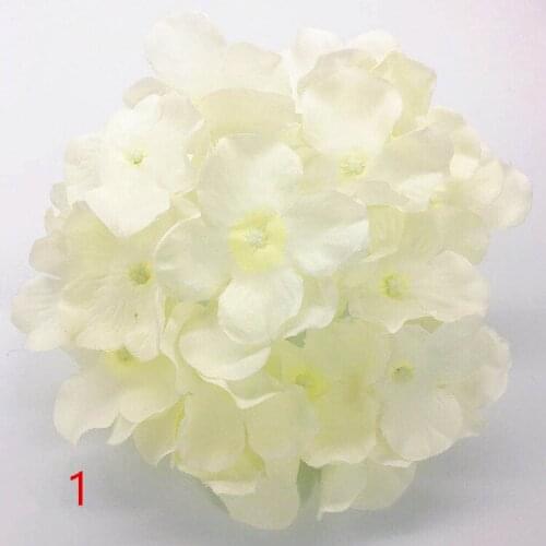 50pcs 18CM Artificial Flower Silk Hydrangea Decorative Flower Head For Wedding Wall Arch DIY Home Decoration accessory props
